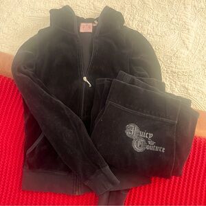 Juicy Couture tracksuit, Black Velour Vintage! Excellent condition